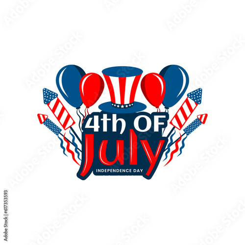 4th of july independence day creative design