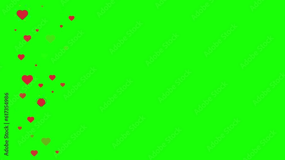 Social media likes appear on green screens Social media likes appear on green screens