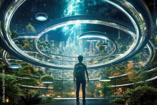 Teleportation Tourism: In the future, people may have the ability to teleport to different destinations around the world, revolutionizing the travel industry, Generative AI