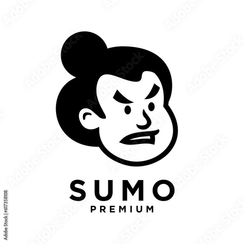 Sumo mascot logo icon design illustration