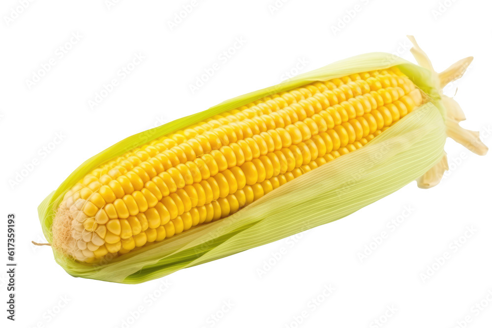 corn. Transparent background. generative AI corn. Transparent background. generative AI