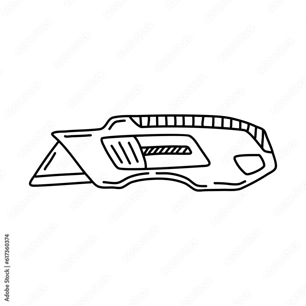 knife sketch. Construction tool vector illustration knife sketch. Construction tool vector illustration