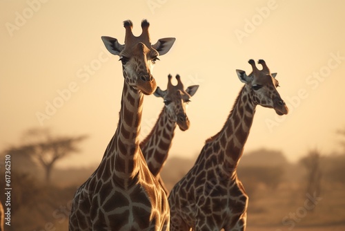 giraffes, Generative AI © Italo