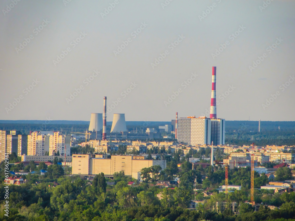 Cogeneration plant combined heat and power station in Kyiv, Ukra