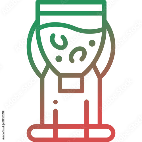 coffee machine gradient line icon
