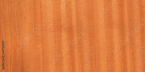 Texture of brown old wood. Charred and burnt old Board with knots. Wide burned board texture close-up, horizontal banner. Vector