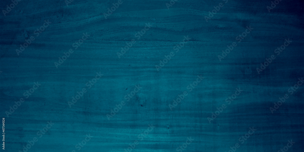 Fototapeta premium Wooden blue background with texture. Blue plank banner.