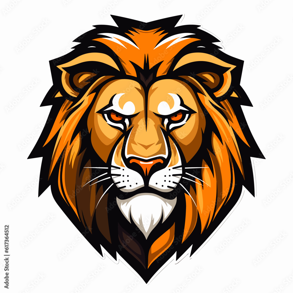Esport vector logo lion, lion icon, lion head, vector