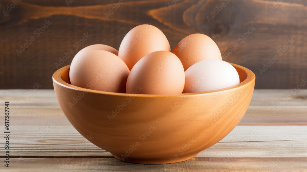 brown eggs on bowl on table brown eggs on bowl on table
