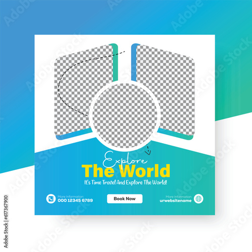 adventure travel holiday vacations social media post or tourism template travel post tour post-holiday post tourism post