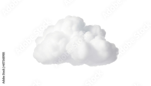 A small white cumulus cloud
