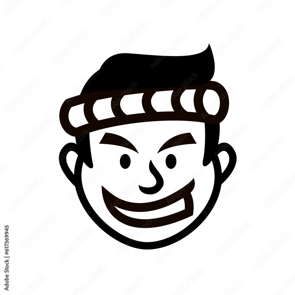 Chef Japan restaurant mascot logo icon design Chef Japan restaurant mascot logo icon design