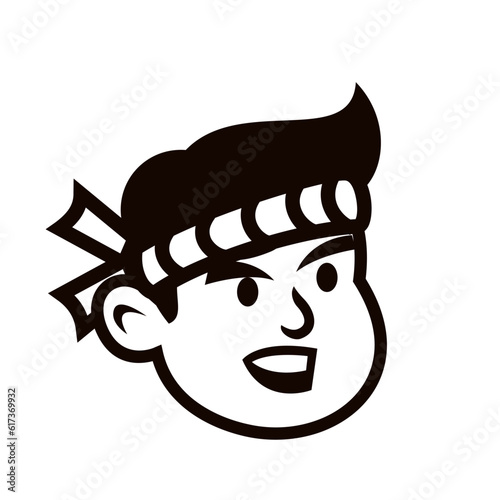 Chef Japan restaurant mascot logo icon design