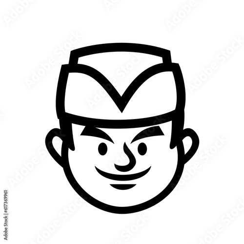 Chef Japan restaurant mascot logo icon design