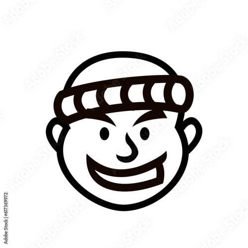 Chef Japan restaurant mascot logo icon design