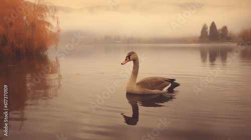 swan on the lake