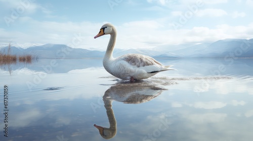 swan on the lake