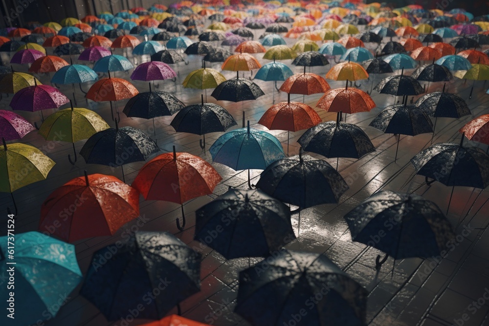 umbrellas, Generative AI
