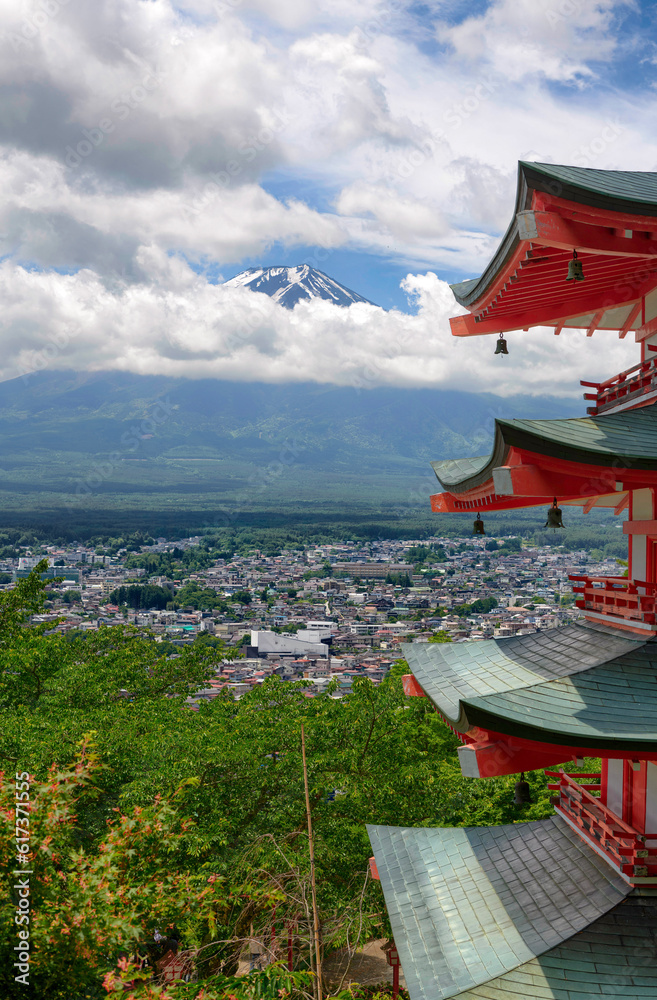 Mount Fuji Pegoda Japan