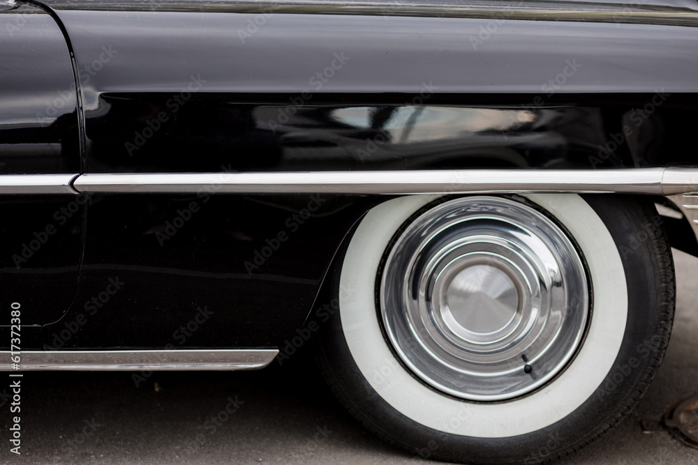 Classic old retro car. Classic old retro car.