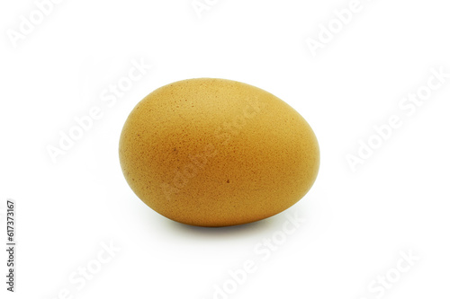 chicken eggs isolated on white background. Clipping path.