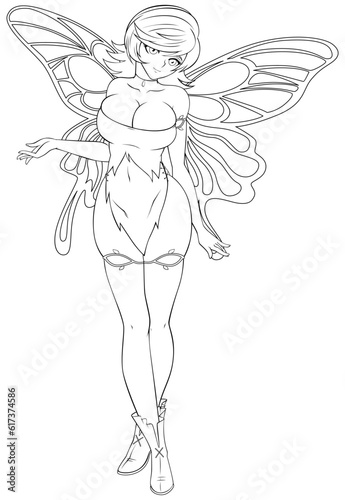 Fairy Line Art Anime