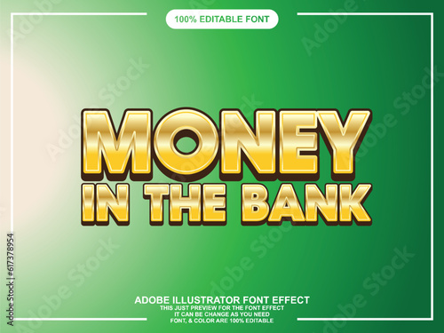 modern bold gold editable font text effect, text graphic style