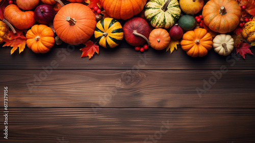 Fall seasons greeting card. Happy Thanksgiving. Hello Autumn