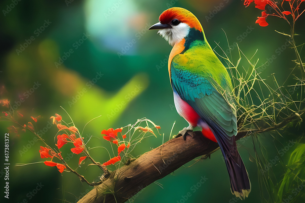 Fototapeta premium cartoon birds for any visual design vector and photo