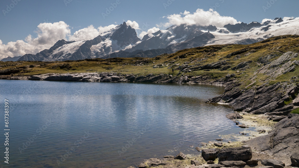 Mountain lake and view Mountain lake and view