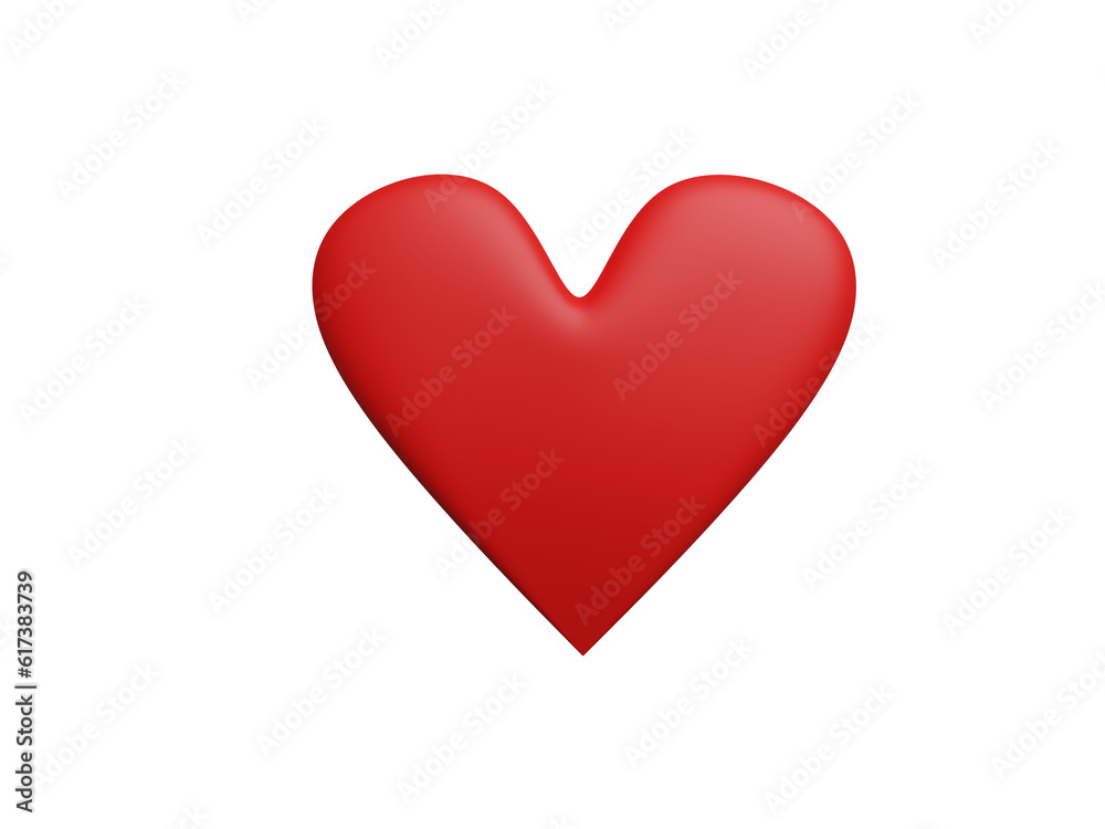 red heart, cute, icon, cartoon