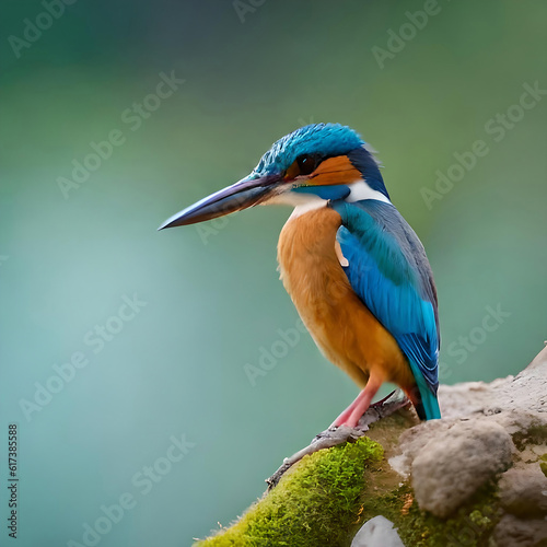 a colorful small kingfisher bird sits 11