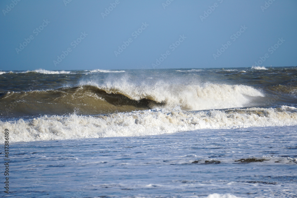 Fototapeta premium Welle Nordsee Baltrum