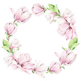 magnolia wreath.floral frame