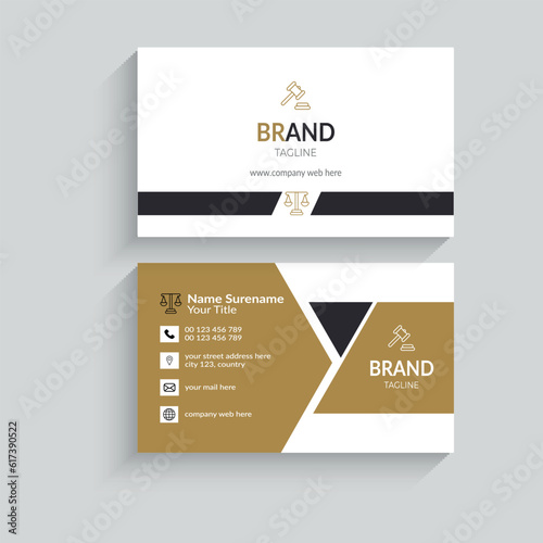 Creative and modern business card template. 