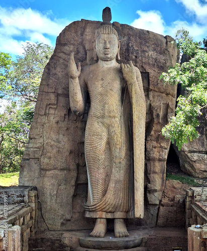The Avukana statue is a standing statue of the Buddha near Kekirawa in North Central Sri Lanka.