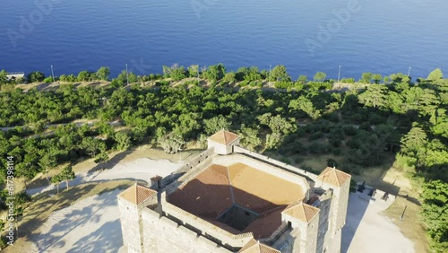 Aerial view of Nehaj fortress in Senj town, Croatia photo