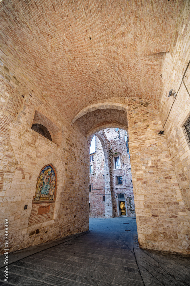 Perugia small and narrow streets in the capitol of Umbria, Italy Perugia small and narrow streets in the capitol of Umbria, Italy