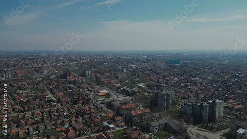 Wallpaper Mural Aerial view of the city from a drone Torontodigital.ca