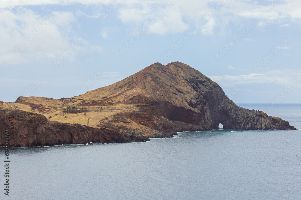 The cliffs of the promontory of the Ponta de Sao Lourenço, the most eastern tip of Madeira