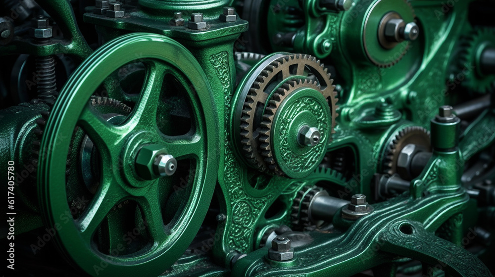 clock background, generative, ai, machine, mechanical clock background, generative, ai, machine, mechanical