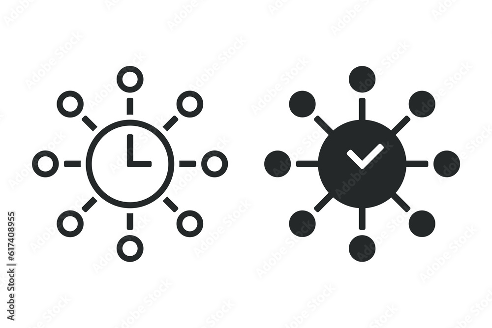 Time management icon. Illustration vector Time management icon. Illustration vector