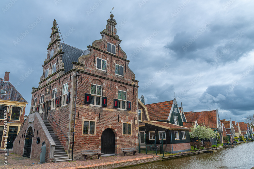 Town hall and weigh house of De Rijp in The Netherlands