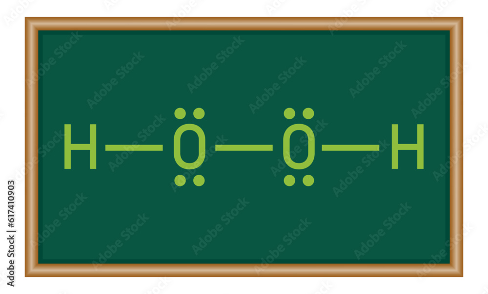 Lewis Vector Lewis structure of hydrogen peroxide (H2O2). Chemetry resources for ...