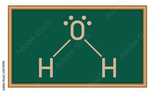 Lewis structure of water (H2O). Chemistry resources for teachers and students.