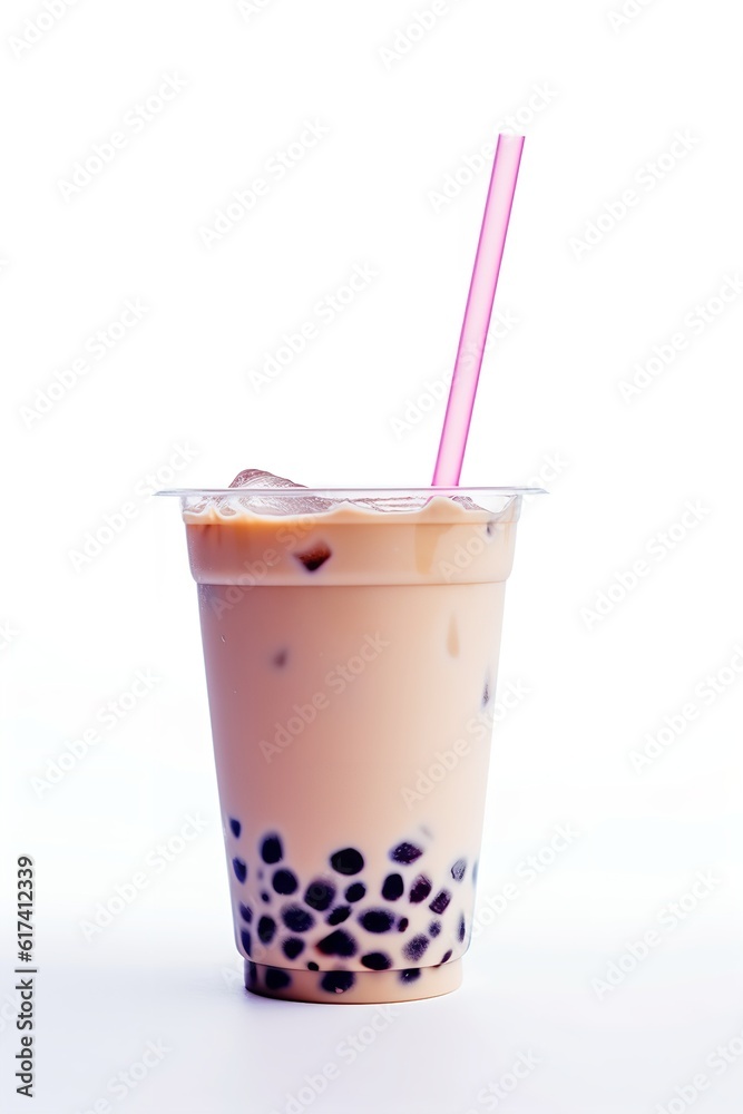 bubble tea boba milk with tea isolated on white background png bubble tea boba milk with tea isolated on white background png