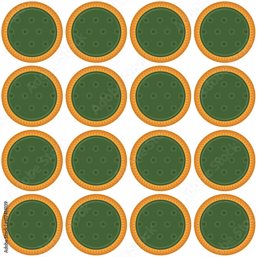 Pattern homemade cookie different taste in pastry biscuit