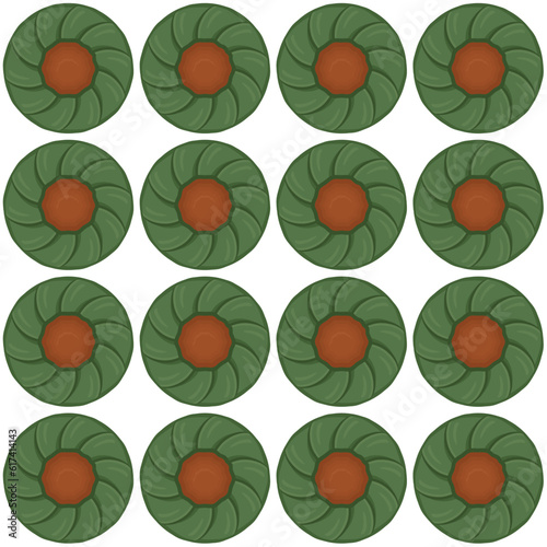 Pattern homemade cookie different taste in pastry biscuit