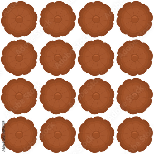 Pattern homemade cookie different taste in pastry biscuit