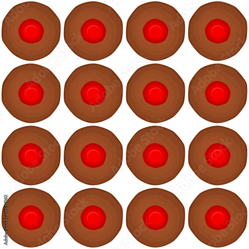Pattern homemade cookie different taste in pastry biscuit